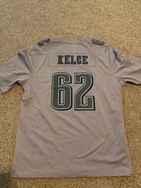 NFL Philadelphia Eagles Gray Jason Kelce #62 Jersey